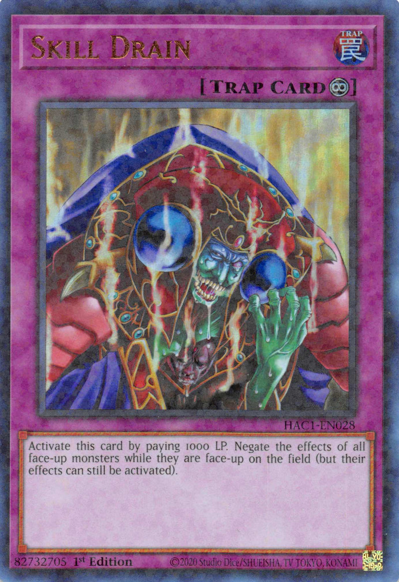 Drain de Compétence (Duel Terminal) [HAC1-FR028] Rare parallèle