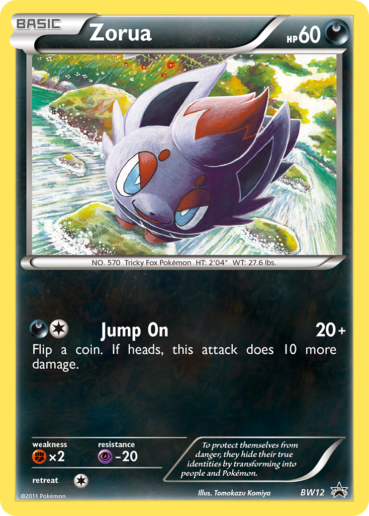 Zorua (NB12) [Noir & Blanc : Cartes promo Étoile Noire]