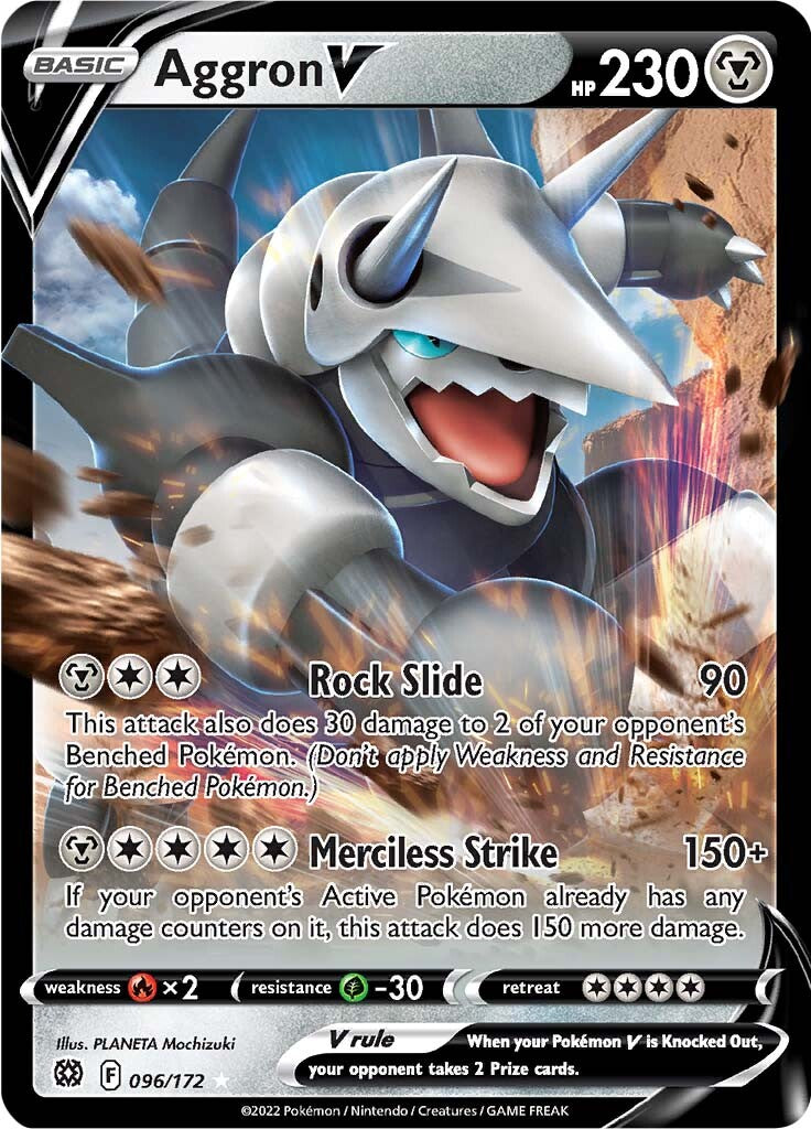 Aggron V (096/172) [Épée et Bouclier : Astres Radieux]