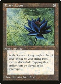 Lotus negro (de tamaño extragrande) [Cartas extragrandes]