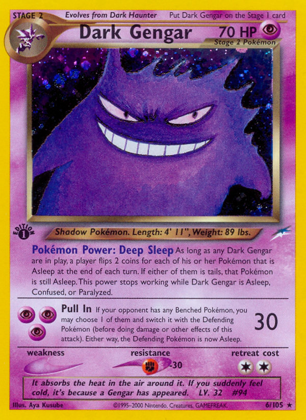 Gengar Oscuro (6/105) [Neo Destino 1ª Edición]