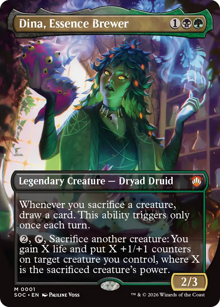Dina, tejedora de esencia (sin borde) [Commander de Secretos de Strixhaven]