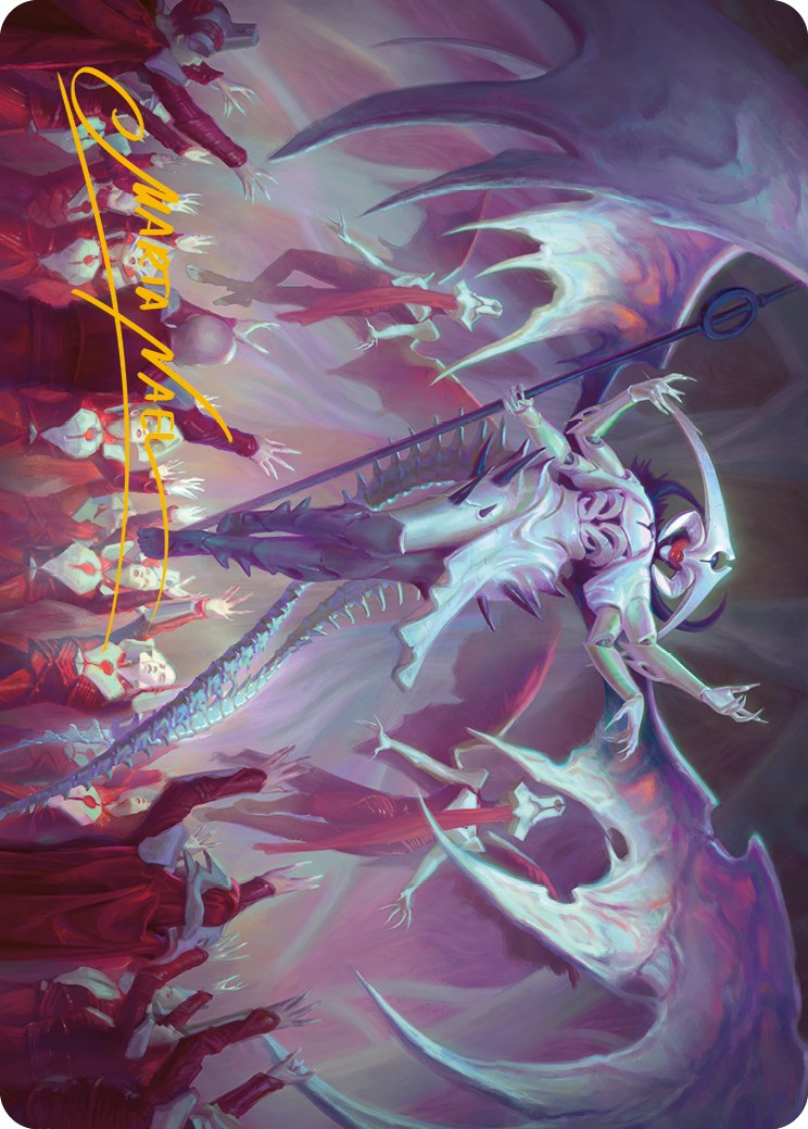 Atraxa, Grande unificatrice Carte artistique (Signature estampée or) [Phyrexia : Tout sera un Série artistique]