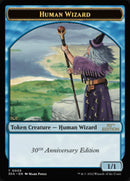 Jeton de Sorcier humain [Jetons 30e Anniversaire]