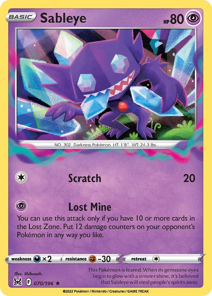 Sableye (070/196) [Espada y Escudo: Origen Perdido]