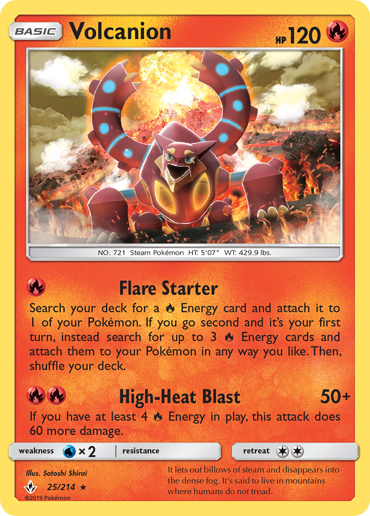 Volcanion (25/214) [Sol y Luna: Lazos Indestructibles]