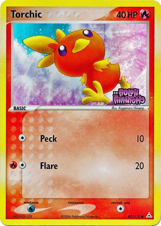 Torchic (83/110) (Estampado) [EX: Fantasmas de Holon]