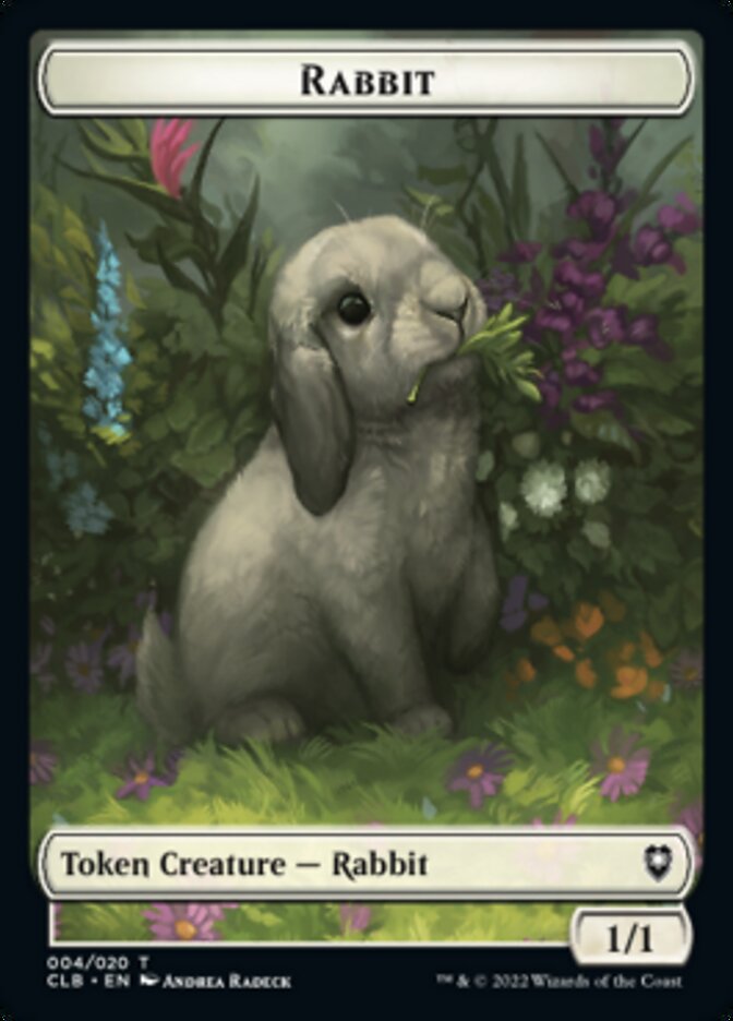 Jeton Lapin [Commander Legends : Battle for Baldur's Gate Tokens]