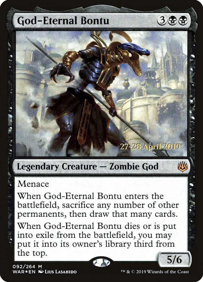 Bontu, divinité éternelle [Promos d'avant-première de la Guerre des Planeswalkers]