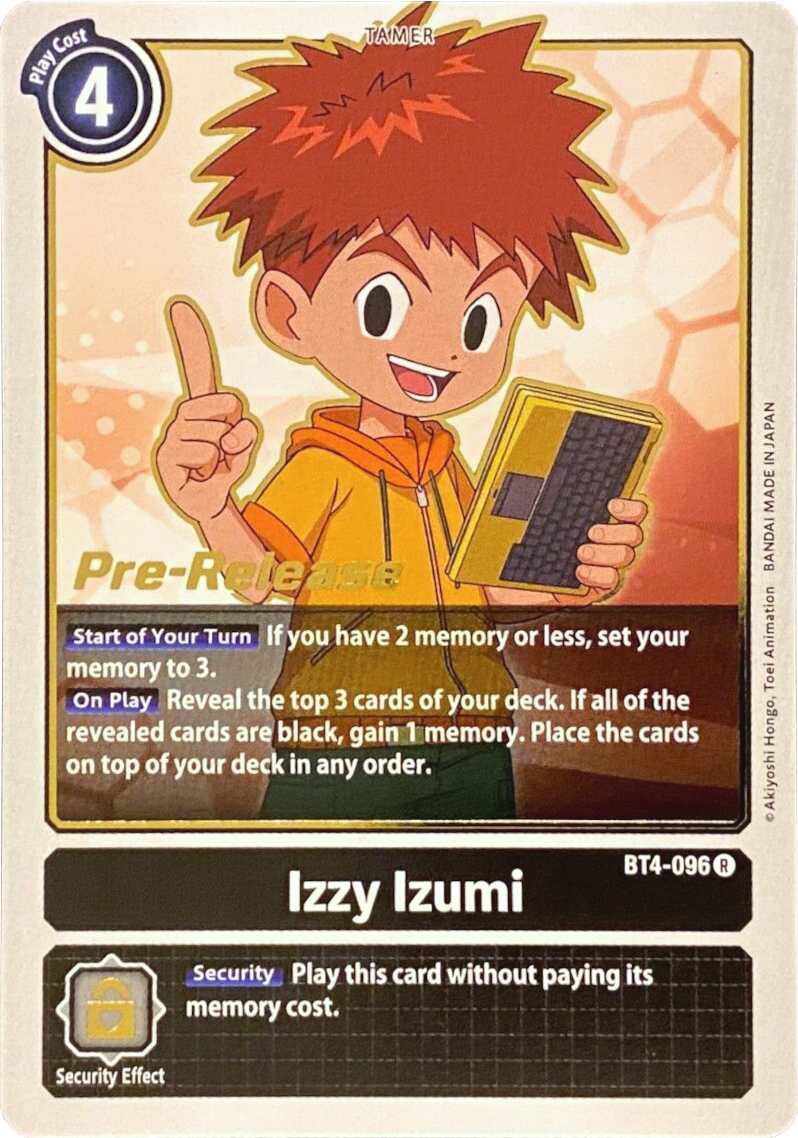 Izzy Izumi [BT4-096] [Promos de Prelanzamiento Great Legend]