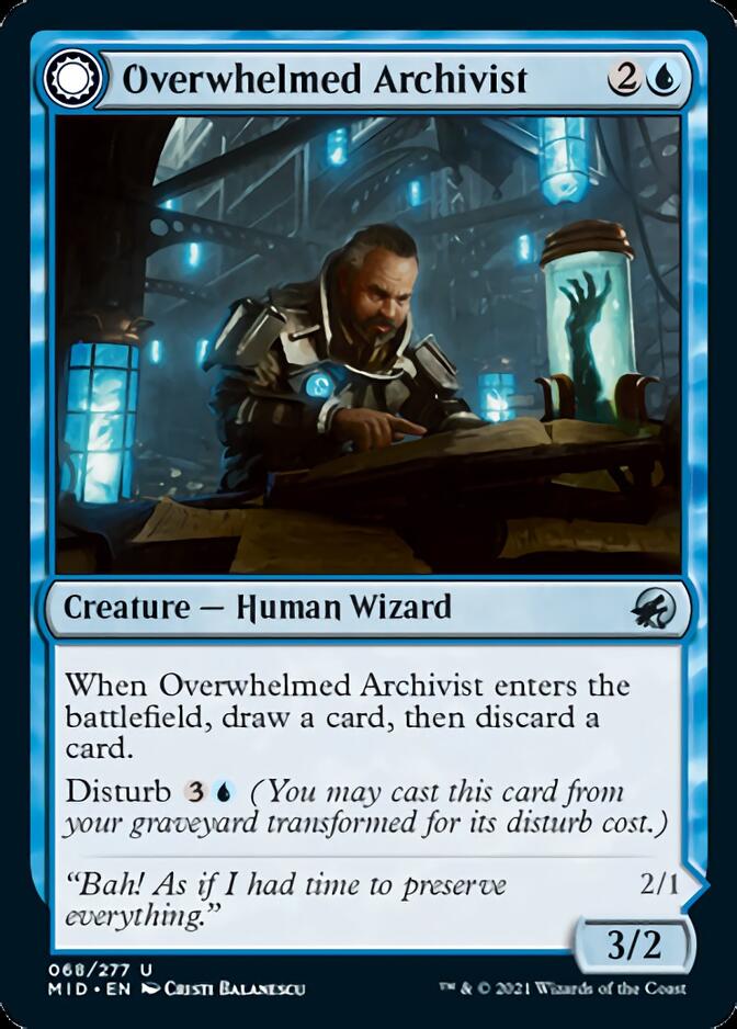 Archiviste submergée // Hantise des archives [Innistrad : Chasse de minuit]
