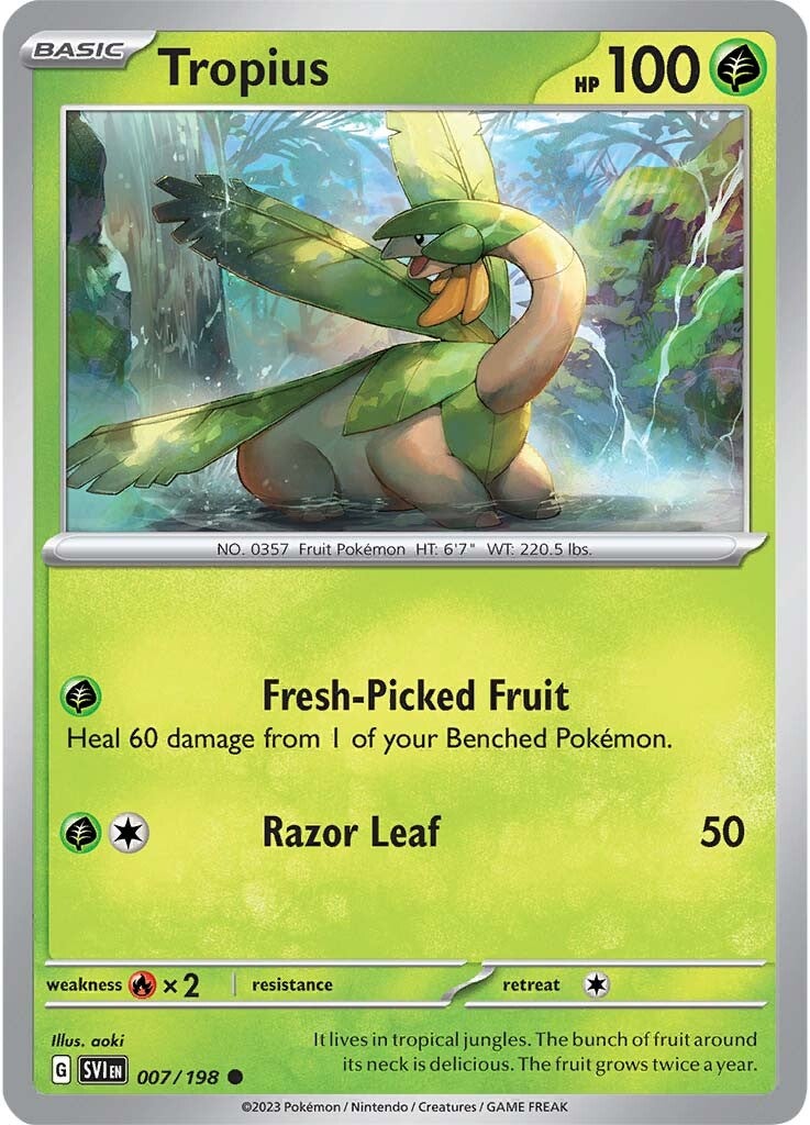 Tropius (007/198) [Escarlata y Púrpura: Set Base]