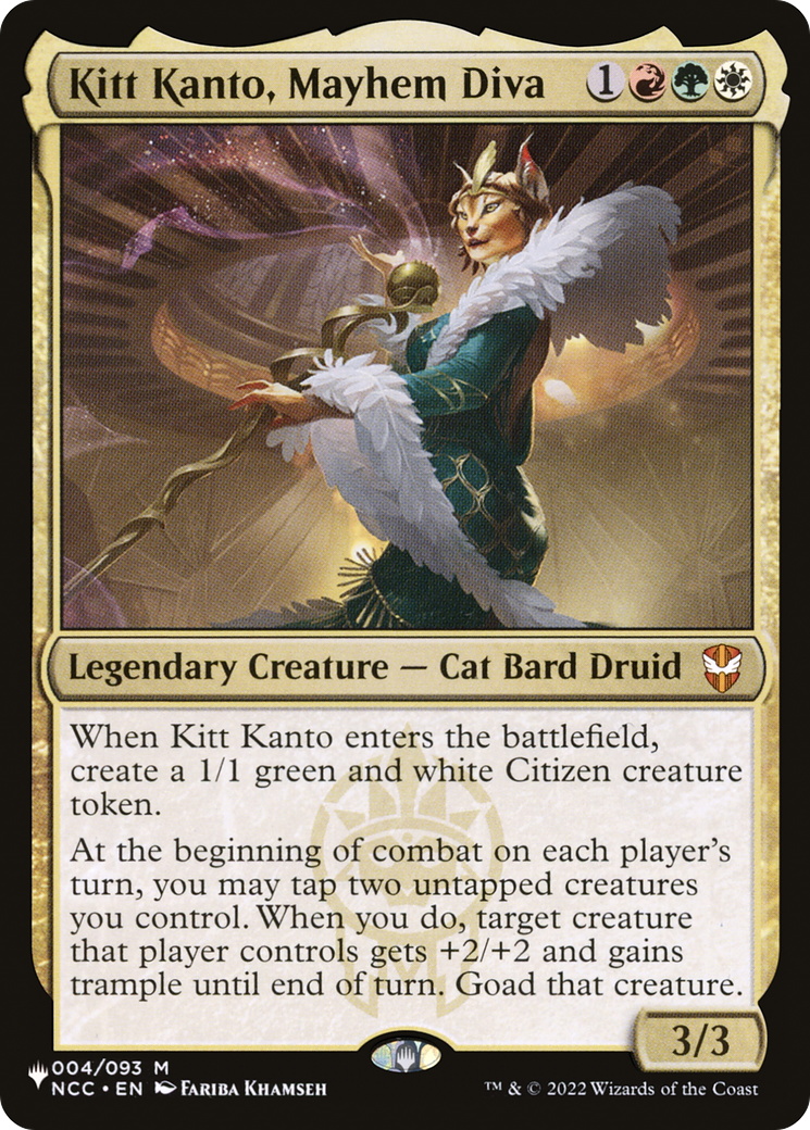 Kitt Kanto, Diva du chaos [La Liste]