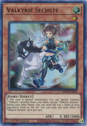 Valkiria Sechste [MP20-EN043] Ultra Rara