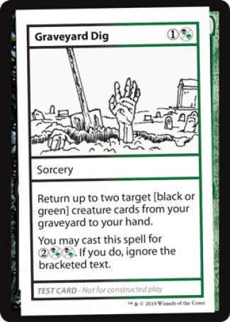 Graveyard Dig (Édition 2021) [Cartes-tests d'extension : Booster mystère]
