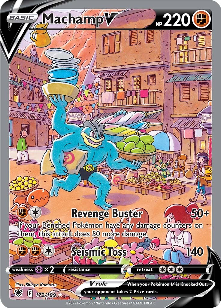 Machamp V (172/189) [Espada y Escudo: Resplandor Astral]