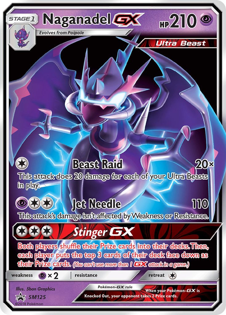 Naganadel GX (SM125) [Soleil et Lune : Cartes promo Black Star]