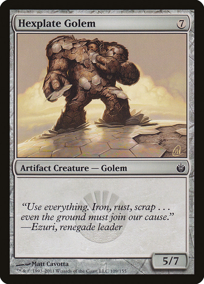 Golem Hexplate [Mirrodin assiégé]