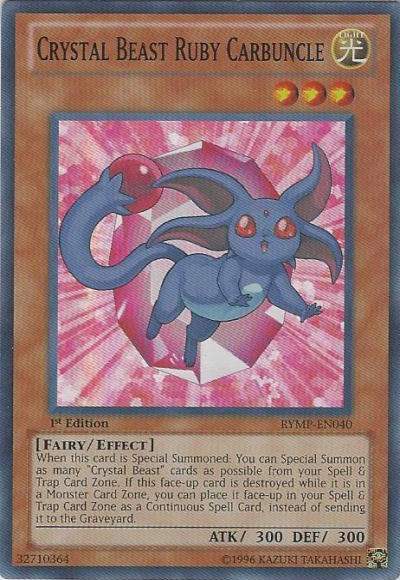 Bête Cristalline Carbuncle de Rubis [RYMP-FR040] Super Rare