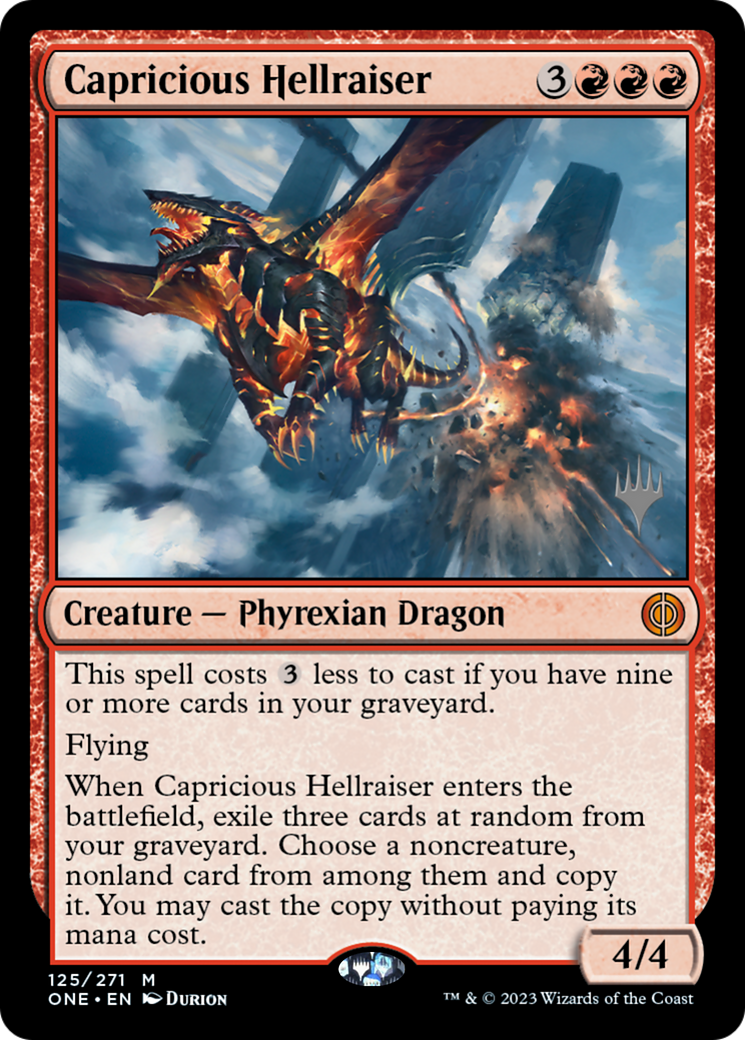Démon insatiable (Promo Pack) [Phyrexia: All Will Be One Promos]