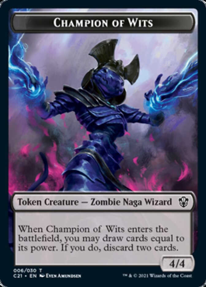 Jeton recto-verso Eldrazi // Champion des Esprits [Jetons Commander 2021]