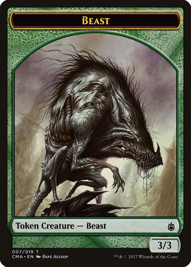 Ficha de bestia (007/019) [Commander Anthology Tokens]