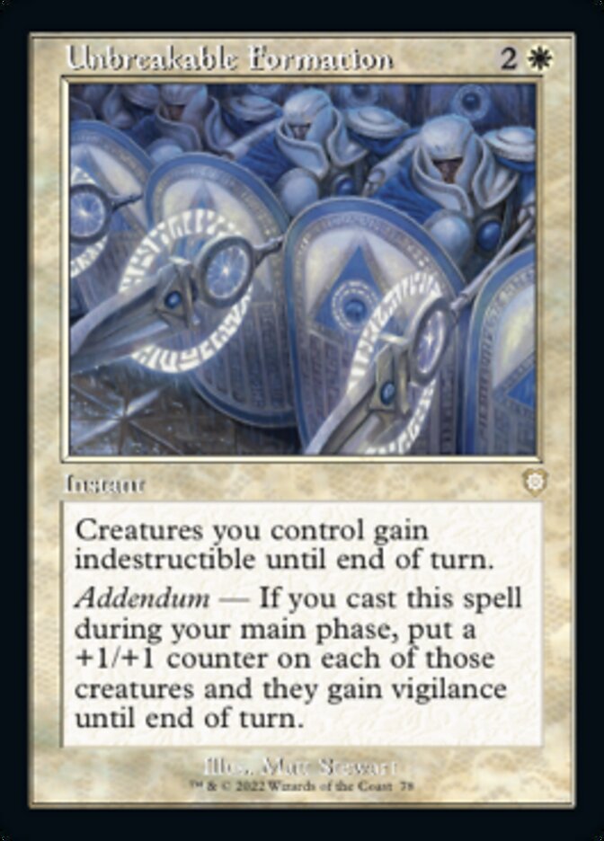 Formación inquebrantable (Retro) [Commander de La guerra de los hermanos]