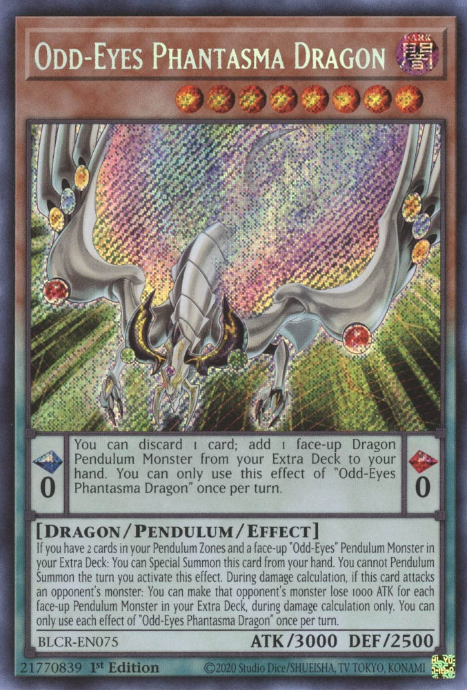 Dragon Fantôme aux Yeux Impairs [BLCR-FR075] Secret Rare