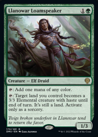 Orador de turba de Llanowar [Dominaria unida]