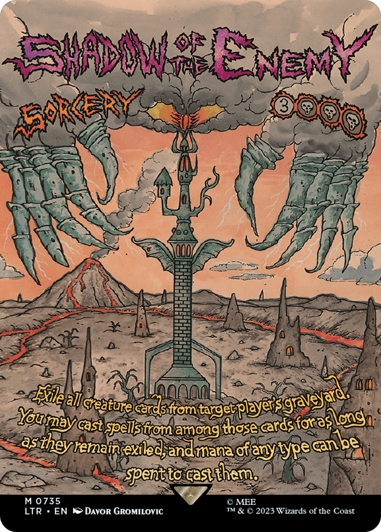 Ombre de l'ennemi (Poster sans bordure) [Le Seigneur des Anneaux : Histoires de la Terre du Milieu]