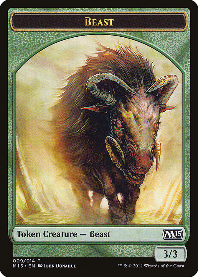 Ficha de Bestia (009/014) [Magic 2015 Tokens]