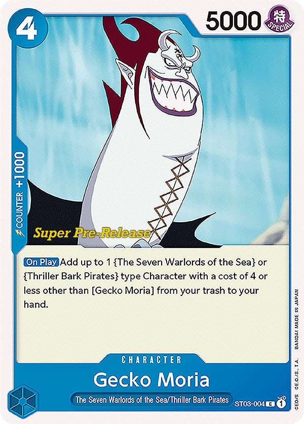 Gecko Moria [Baraja de Inicio Super Prerelease: Los Siete Señores de la Guerra del Mar]