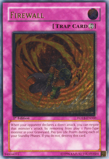 Firewall [FOTB-FR060] Secrète Rare Ultimate