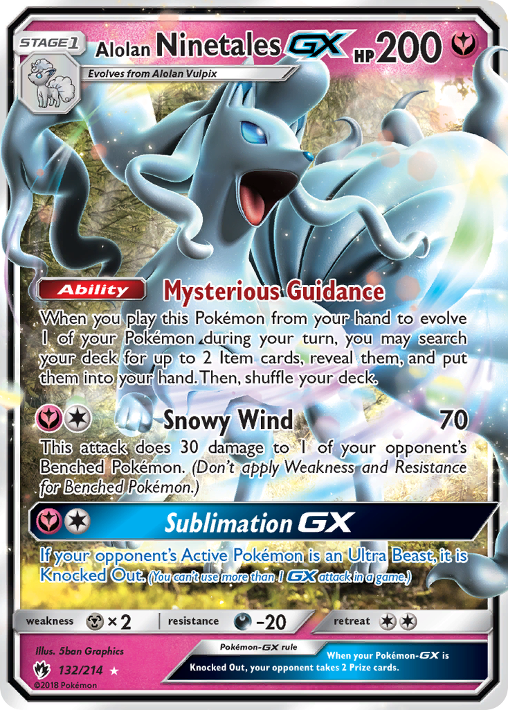 Ninetales de Alola GX (132/214) [Sol y Luna: Truenos Perdidos]