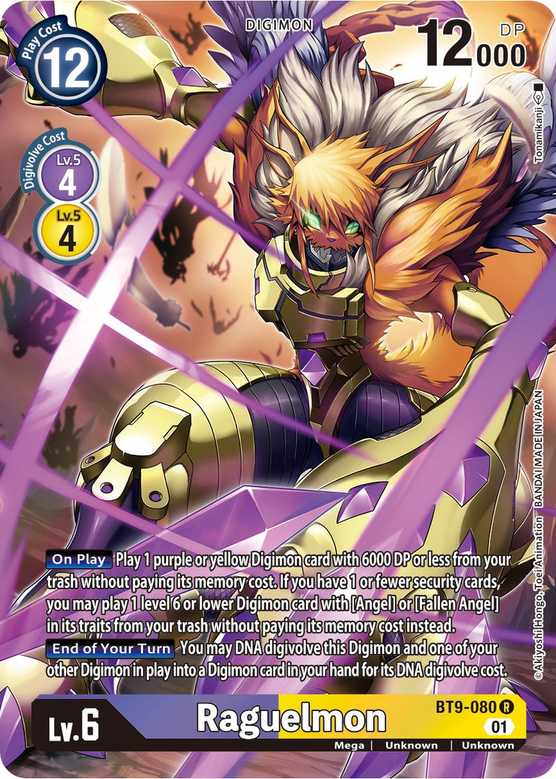 Raguelmon [BT9-080] (Arte Alternativo) [X Record]
