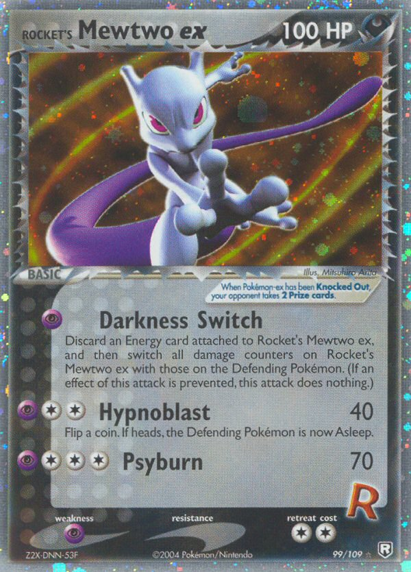 Mewtwo ex de Rocket (99/109) [EX: Team Rocket Returns]