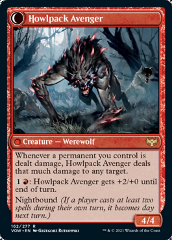 Solitario malhumorado // Vengador aullante [Innistrad: Voto Carmesí]
