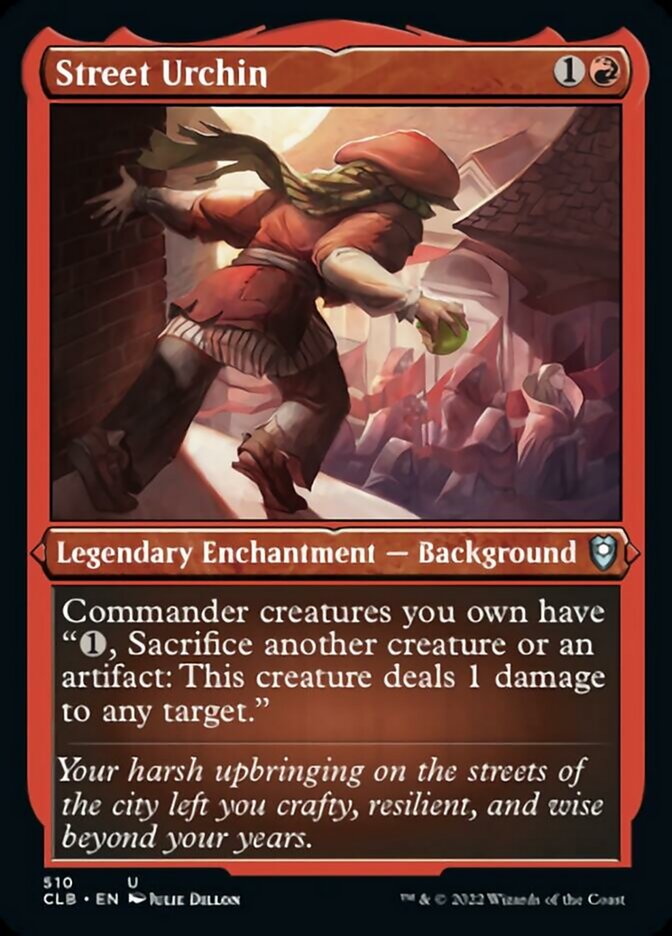 Gamine des rues (gravé à l'acide) [Commander Legends: Battle for Baldur's Gate]