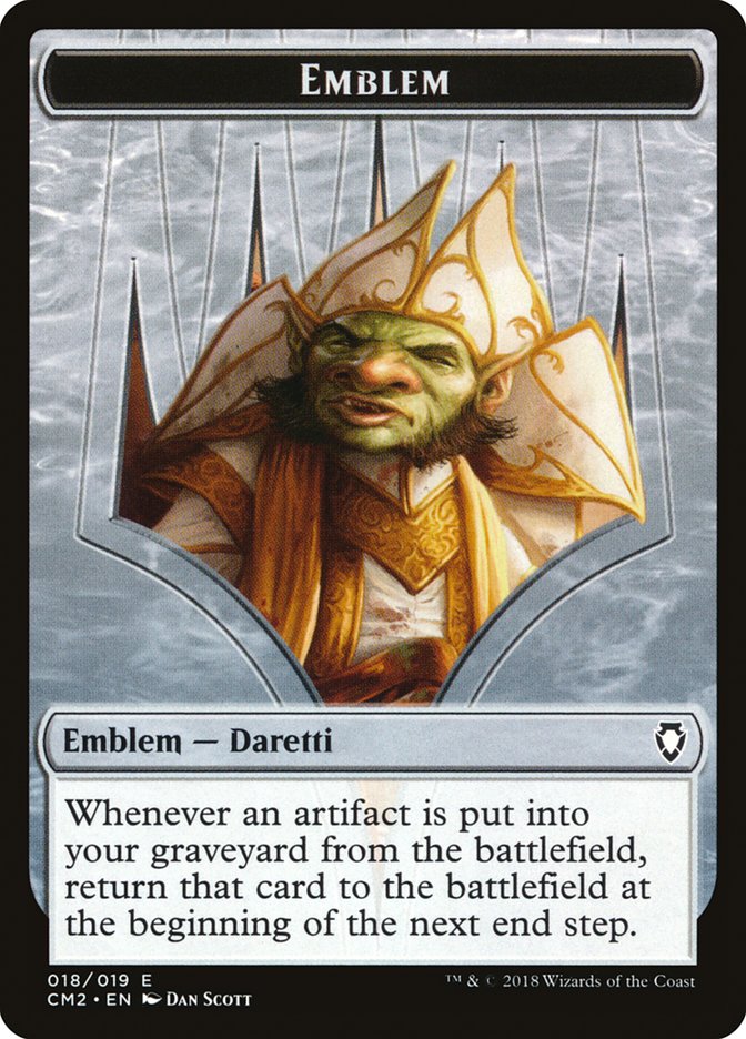 Emblema de Daretti, sabio de la chatarra [Commander Anthology Volume II Tokens]
