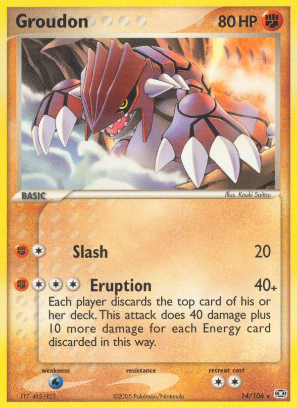 Groudon (14/106) [EX: Émeraude]