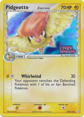 Pidgeotto (49/110) (Especie Delta) (Sellada) [EX: Holon Phantoms]