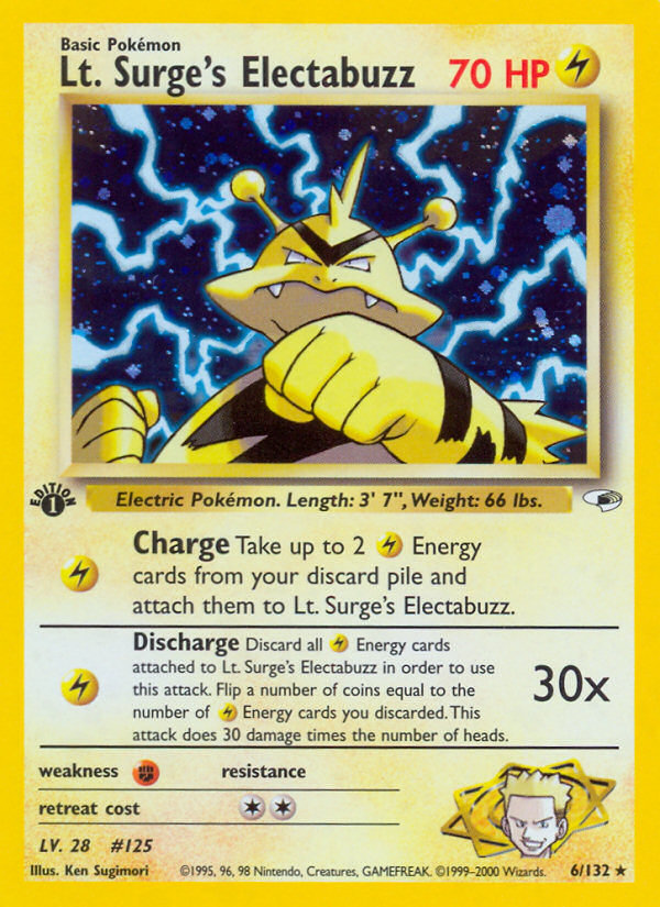 Electabuzz de Lt. Surge (6/132) [Gimnasio Héroes 1ª Edición]