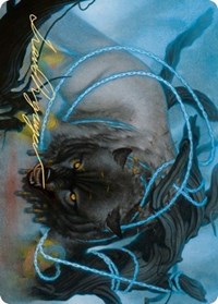 Une la carta de arte de Monstruo (Firma estampada en oro) [Serie de arte de Kaldheim]