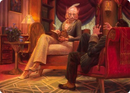 Phabine, confidente de la chef - Carte d'art [Série d'illustrations Les Rues de la Nouvelle Capenna]