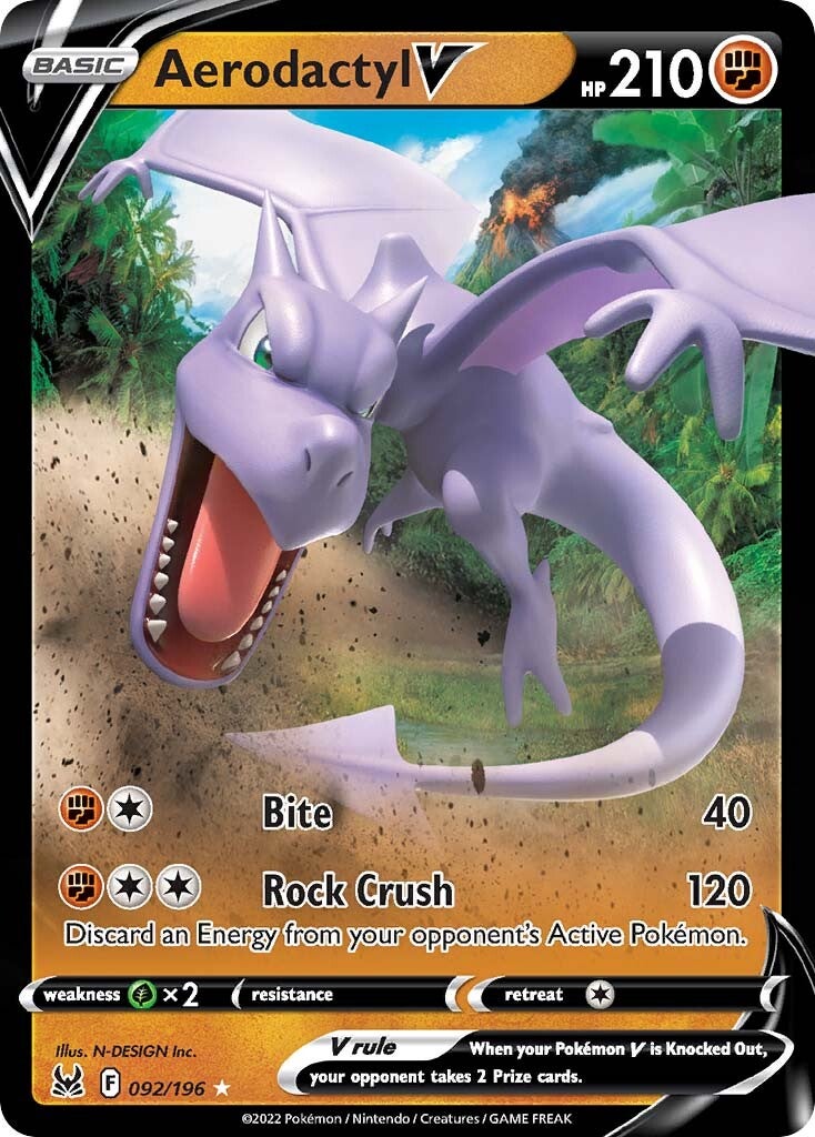 Aerodactyl V (092/196) [Espada y Escudo: Origen Perdido]