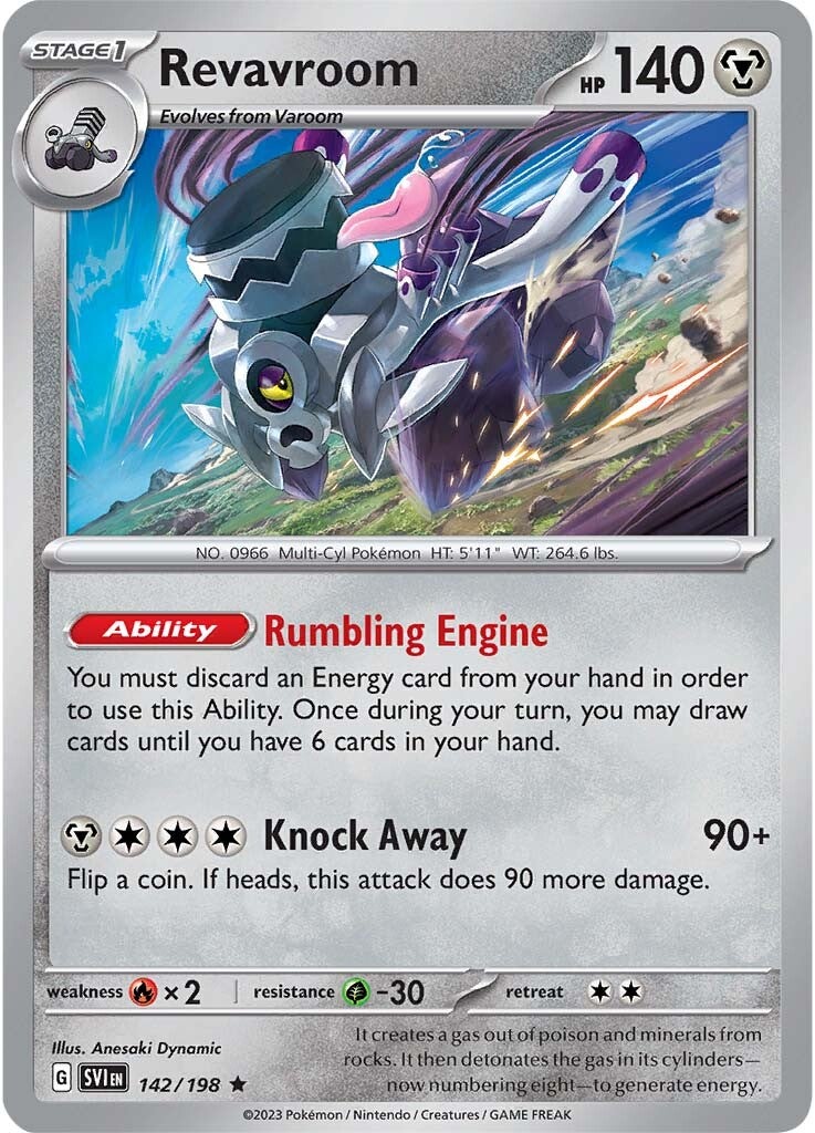 Revavroom (142/198) [Escarlata y Púrpura: Set Base]