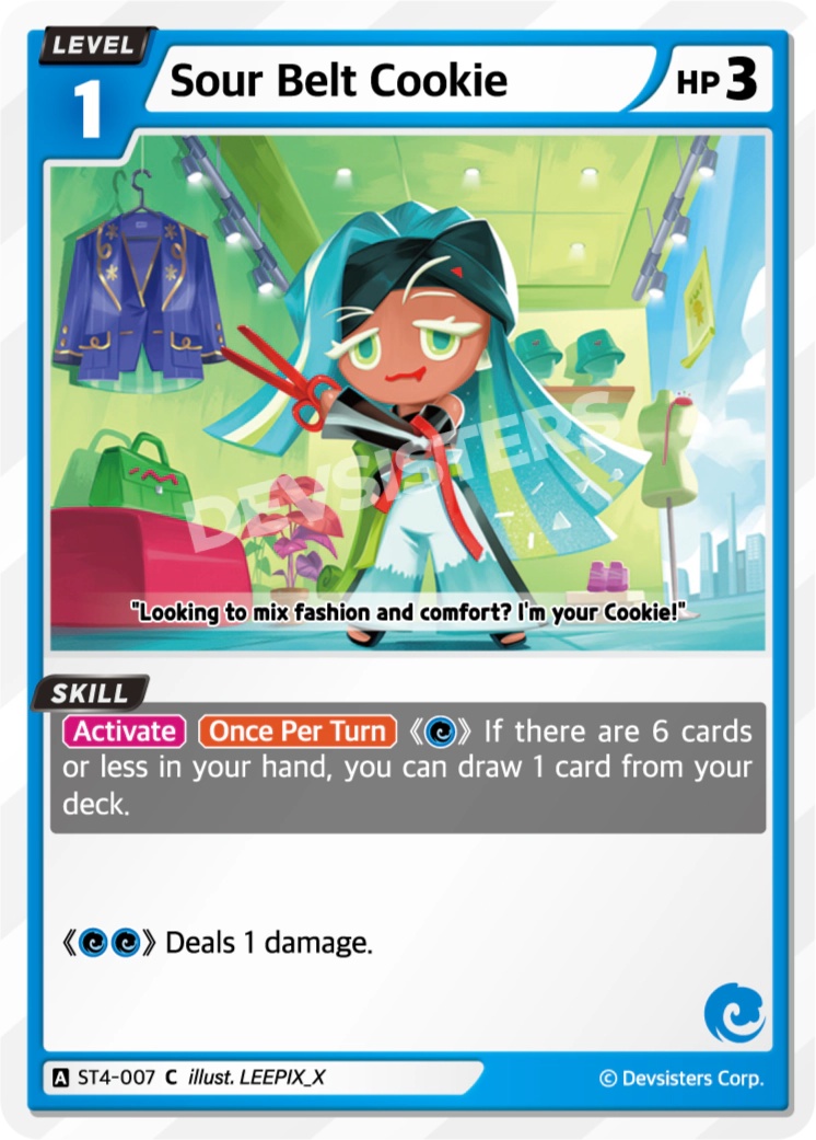 Image for Sour Belt Cookie (ST4-007) (ST4) - CookieRun: Braverse TCG