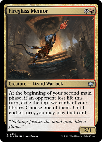 Mentor de Vidrio de Fuego [Bloomburrow]