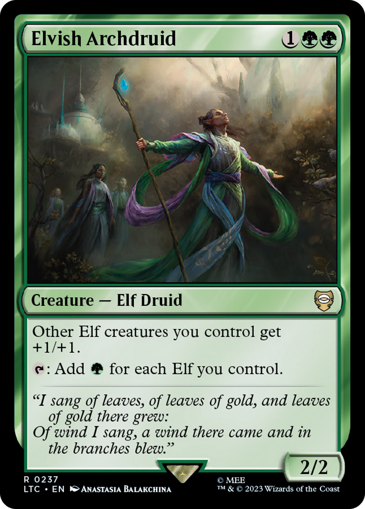 Archidruide elfe [Le Seigneur des Anneaux : Contes de la Terre du Milieu Commander]