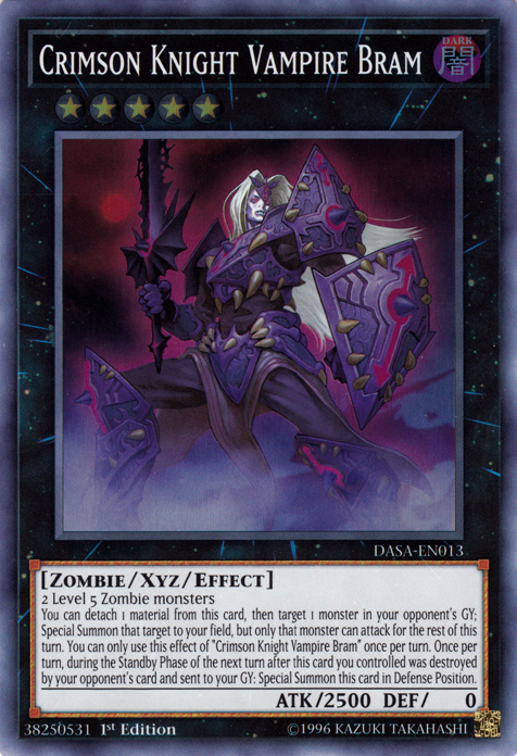 Caballero Carmesí Vampiro Bram [DASA-EN013] Súper Rara